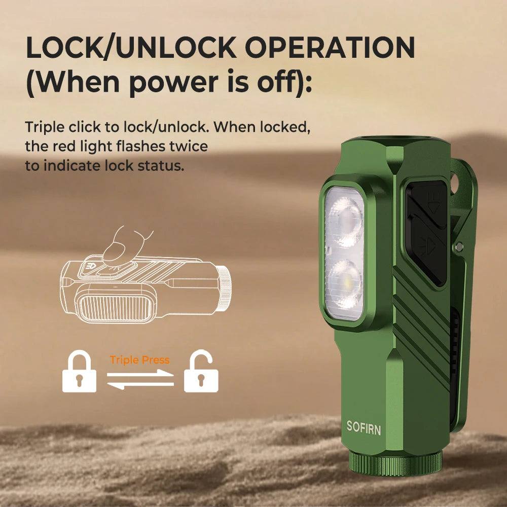 Sofirn Mini ST10 1000LM USB C Rechargeable Flashlight
