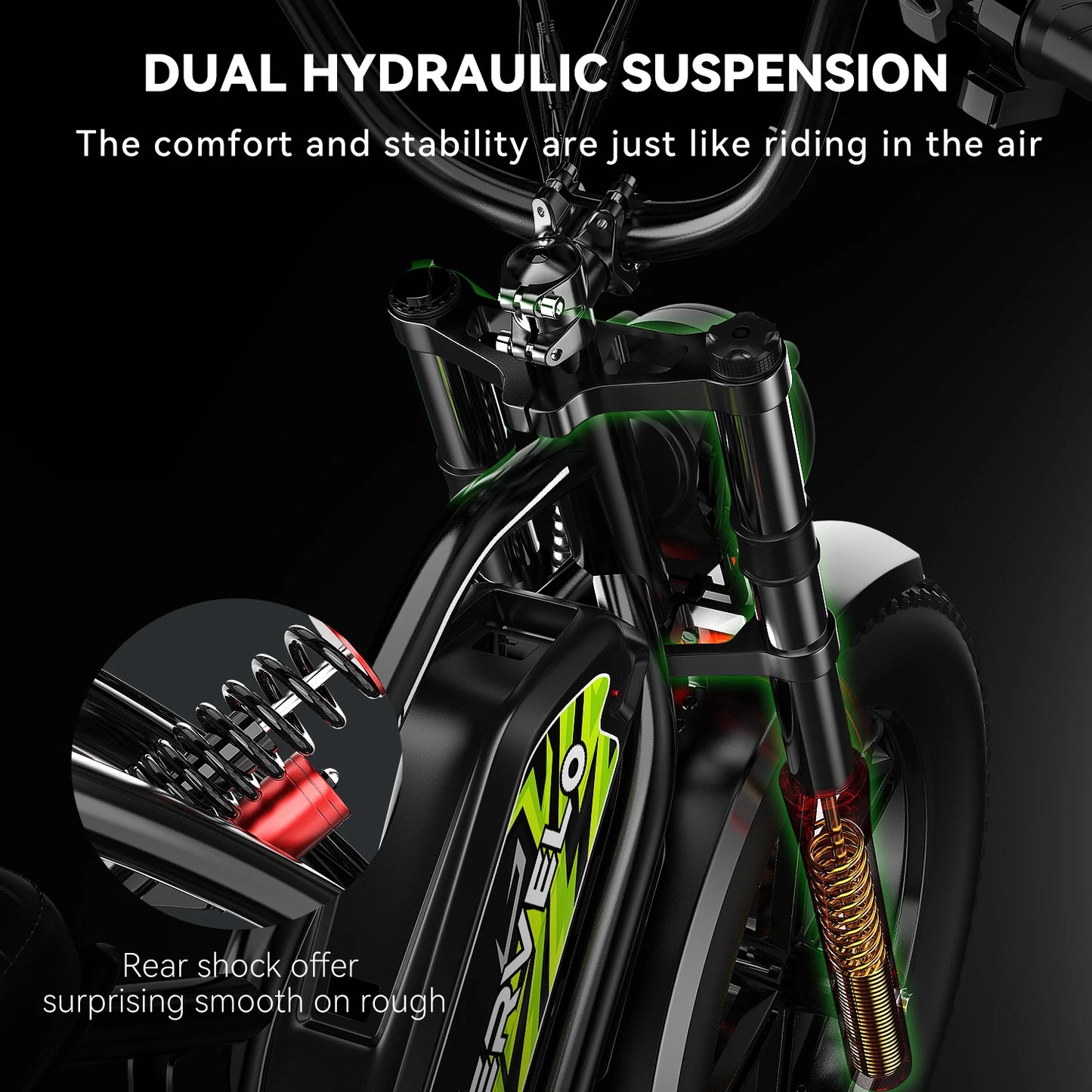 CYBERVELO EK11 1600W Full Suspension Electric Bike