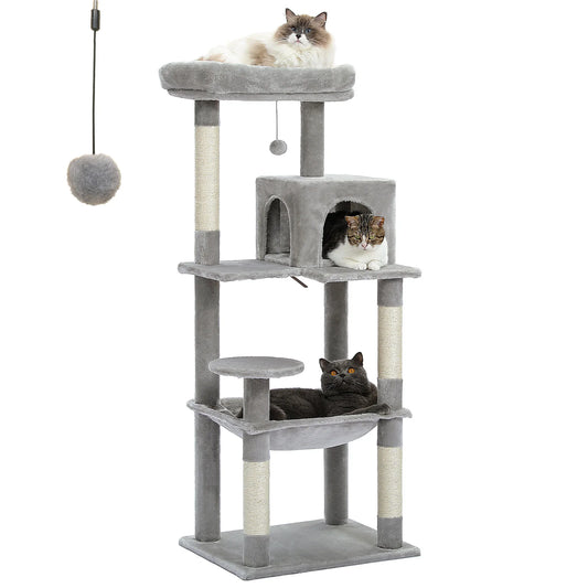 PAWZ Road Cat Tree Indoor Five Level Large Cat Tower