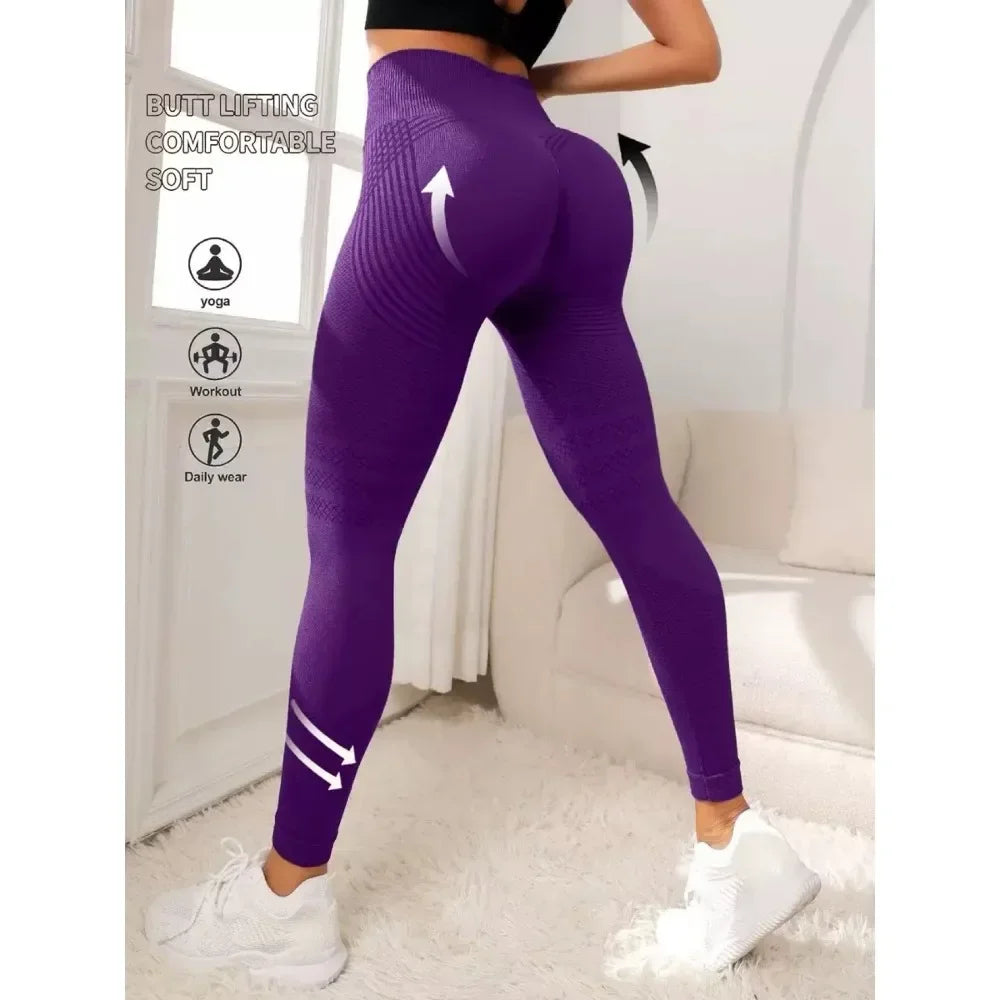 Seamless High Waisted Leggings With Butt Lifting Anti Cellulite For Women Gym