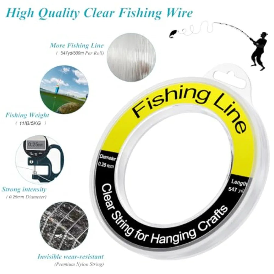 Monofilament Fishing Line Nylon String For Hanging Crafts