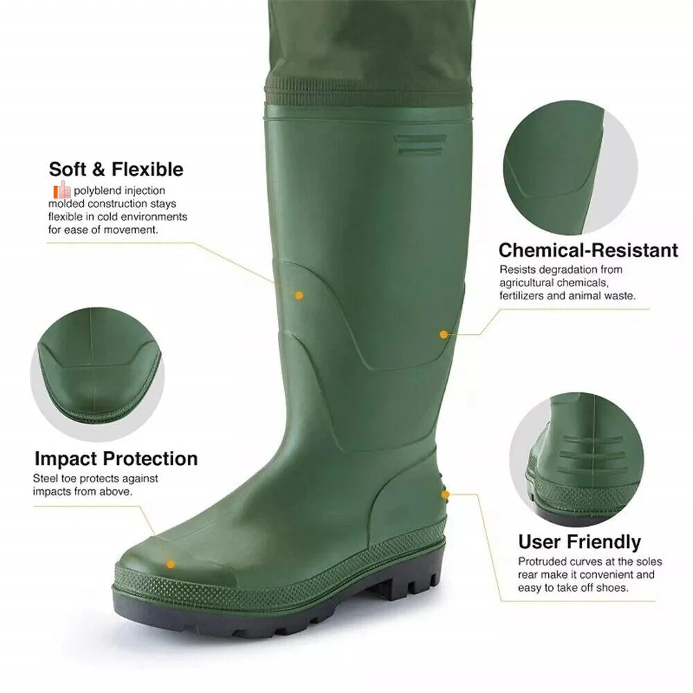 Night Cat Chest Wader With Boots Waterproof And Breathable