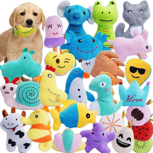 Pack Of 26 Dog Squeaky Toys For Everyday Playtime Fun