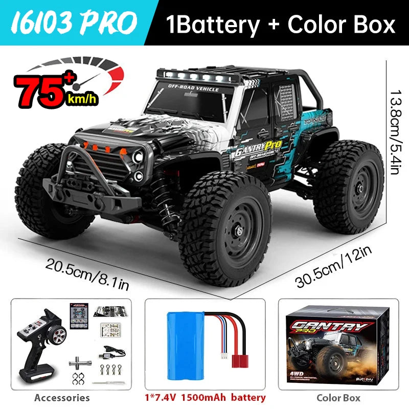 WLtoys 1 16 4WD Brushless RC Vehicle 70kmh Off Road