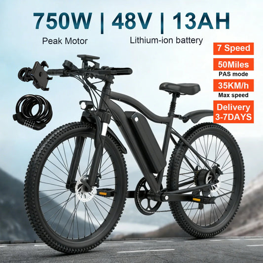 Toofly G26 Electric Mountain Bike 500W with Removable 48V Battery