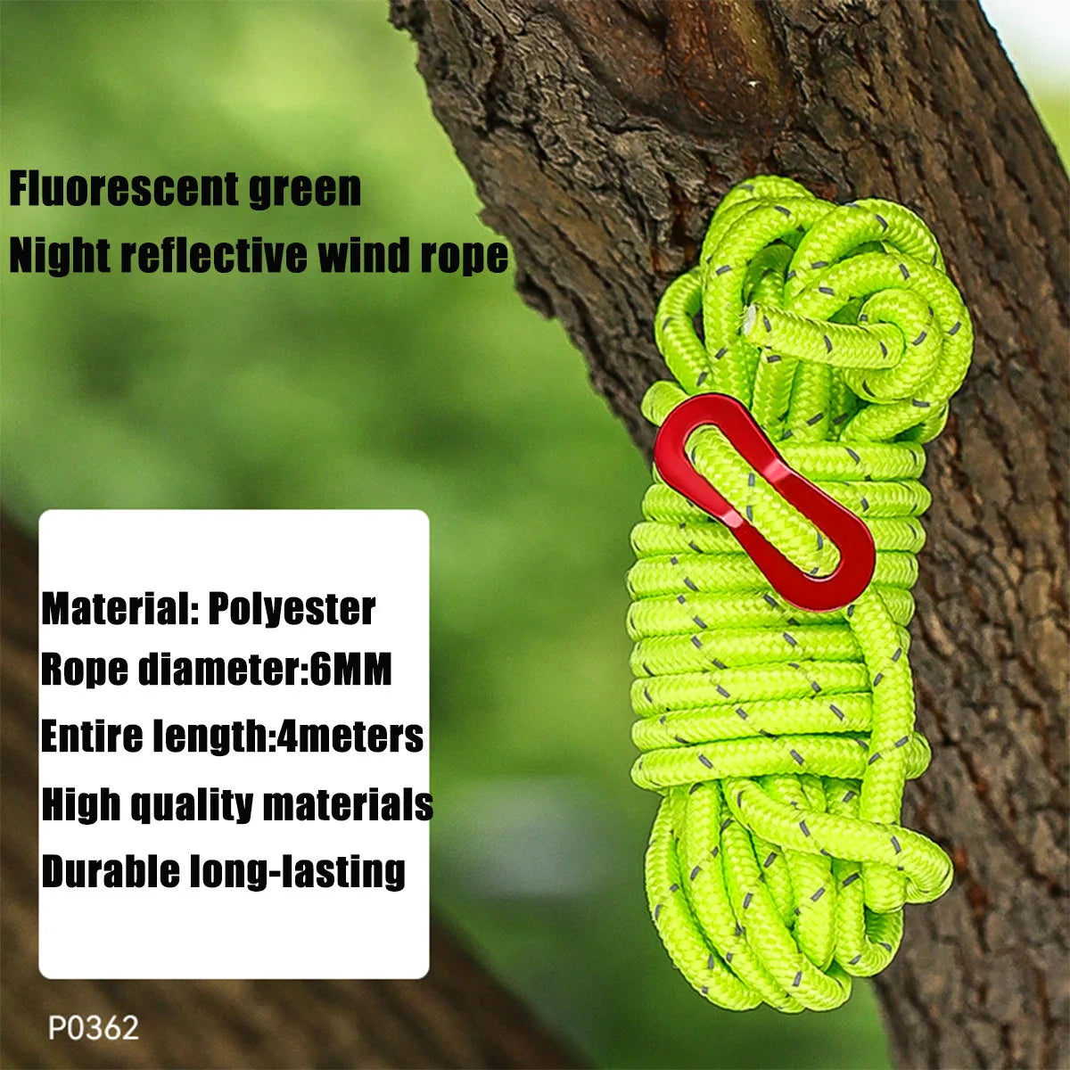 Rock Climbing Rope Outdoor Safety Lifeline for Rescue and Abseiling
