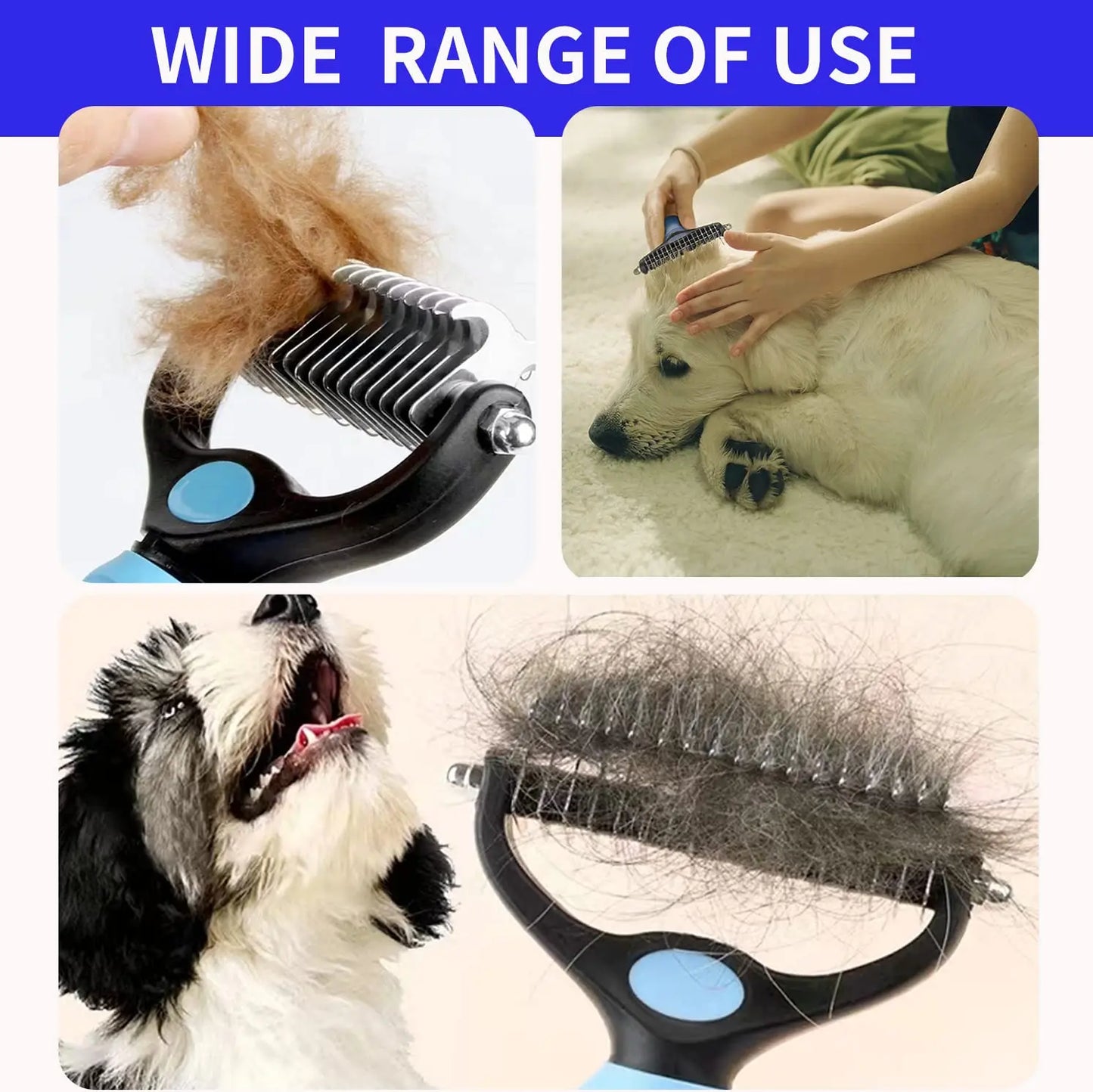 YOUSE Professional Pet Deshedding Brush For Dogs And Cats