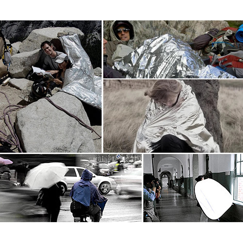 Emergency Mylar Space Blanket for Outdoor Hiking and Travel