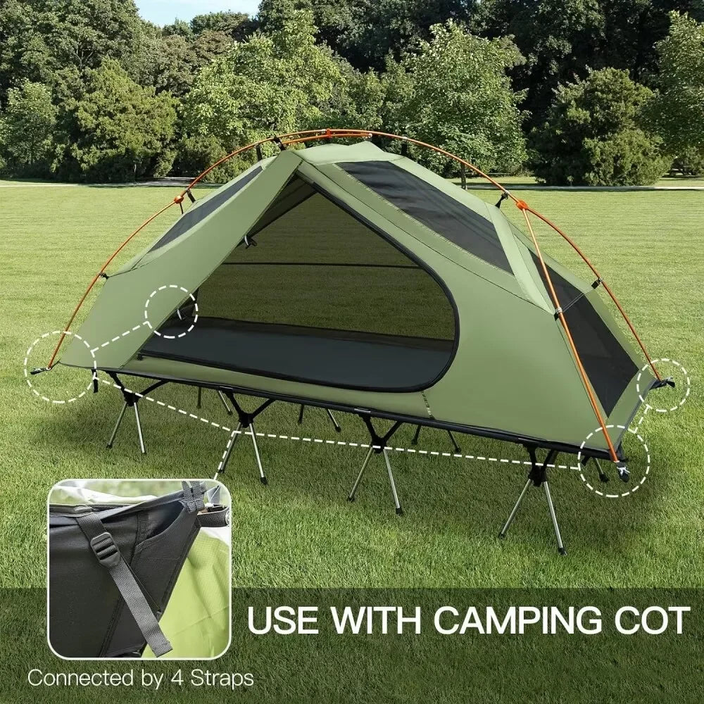 Night Cat Waterproof Camping Cot Tent Off-Ground Bed Mosquito Net