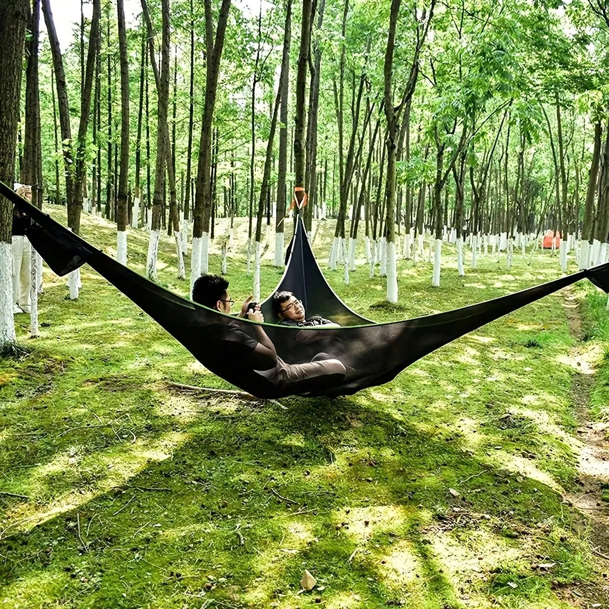 Heavy-Duty Triangle Hammock 440 Lbs Capacity Portable Outdoor Swing Bed