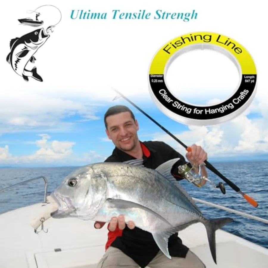 Monofilament Fishing Line Nylon String For Hanging Crafts