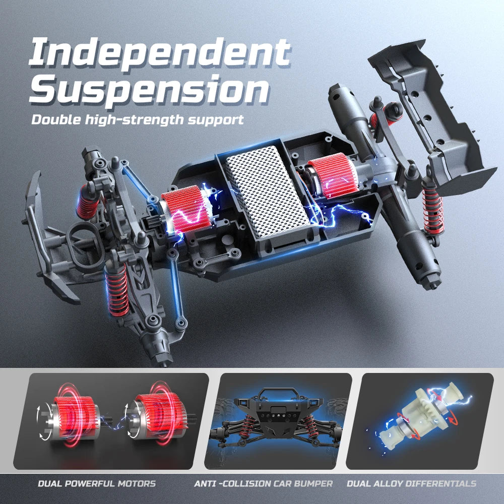 RHYBOR Remote Control Off Road 4x4 Buggy Car