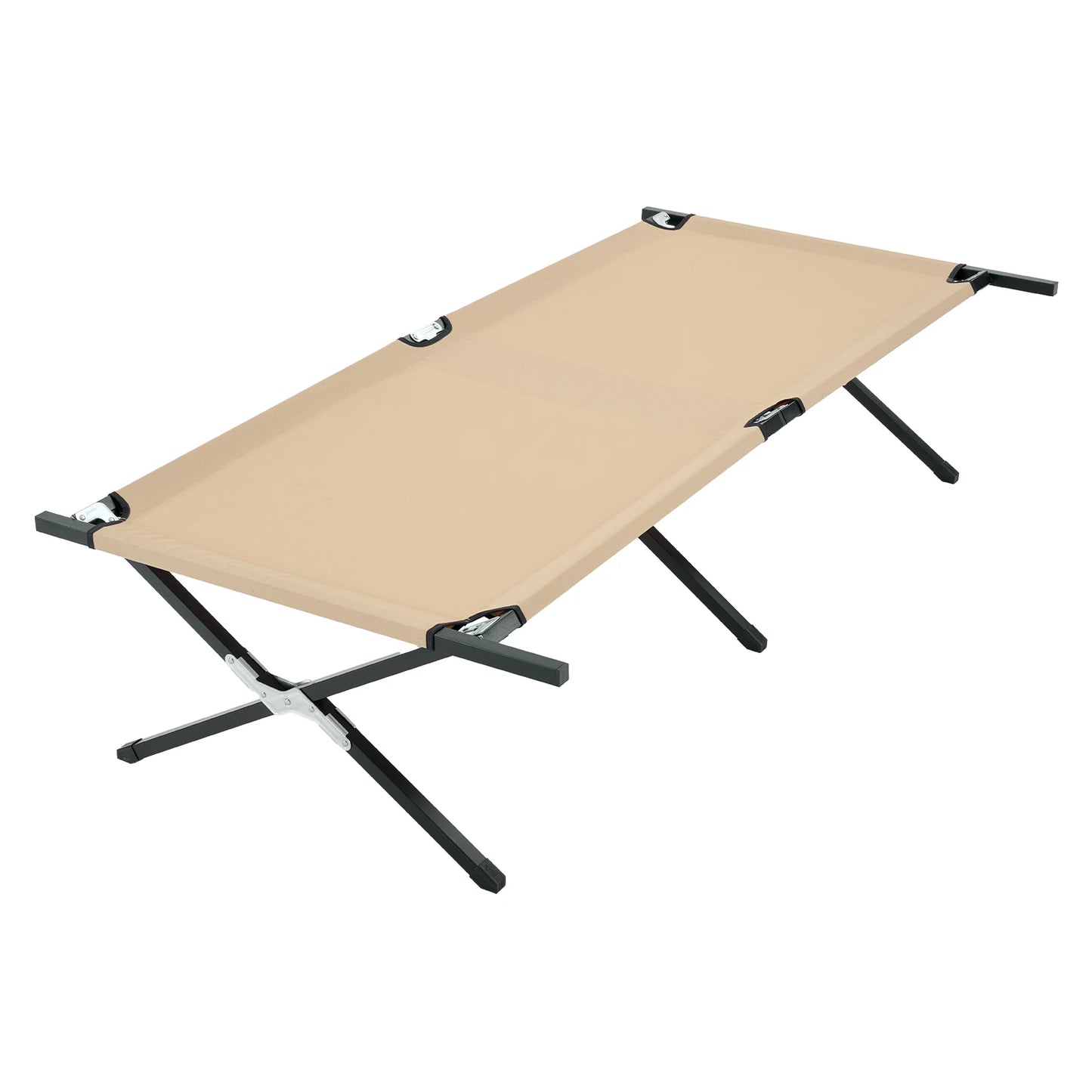 JHK Portable Folding Camping Cot Lounger For Outdoor Use