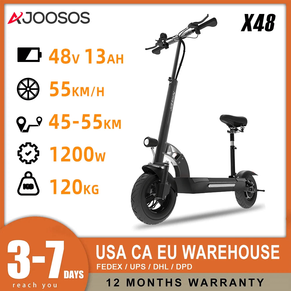 Off Road Electric Scooter 72V 6000W Dual Motors For Adults
