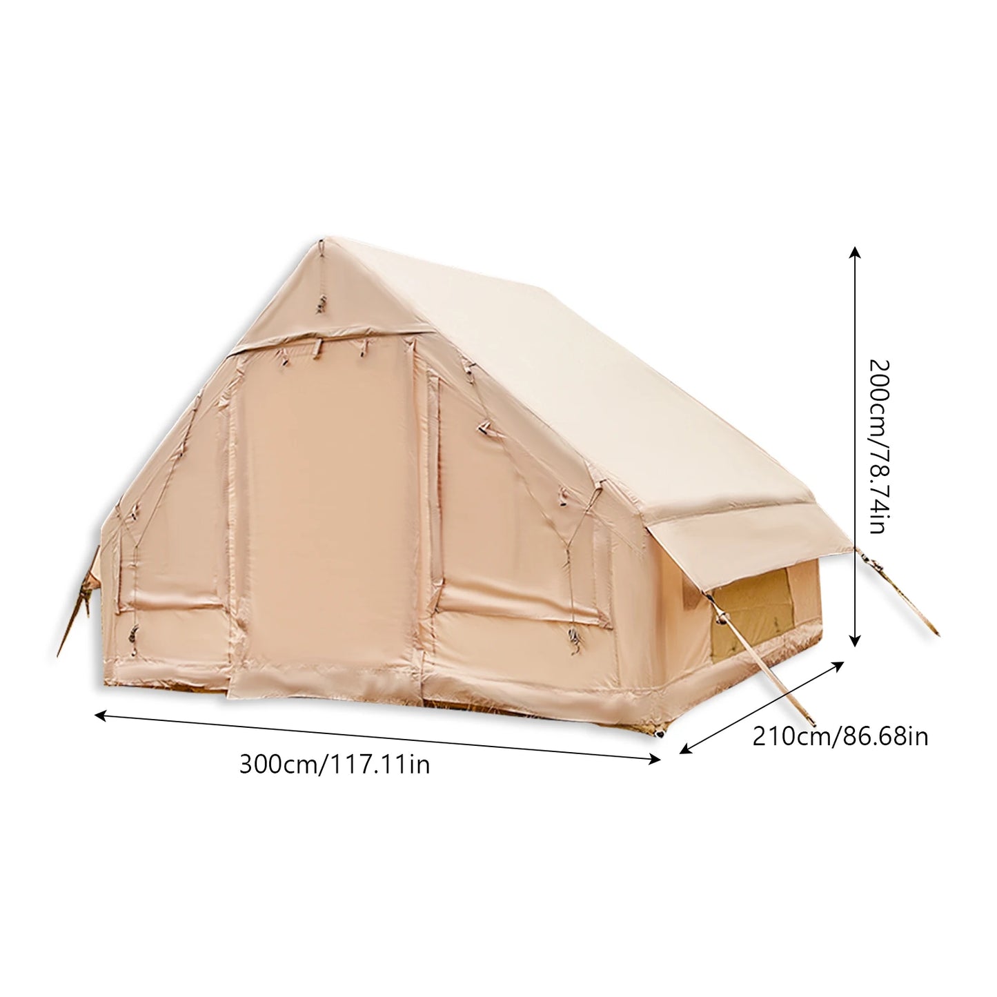 Pakicetus Inflatable Camping Tent With Quick Setup Air Frame