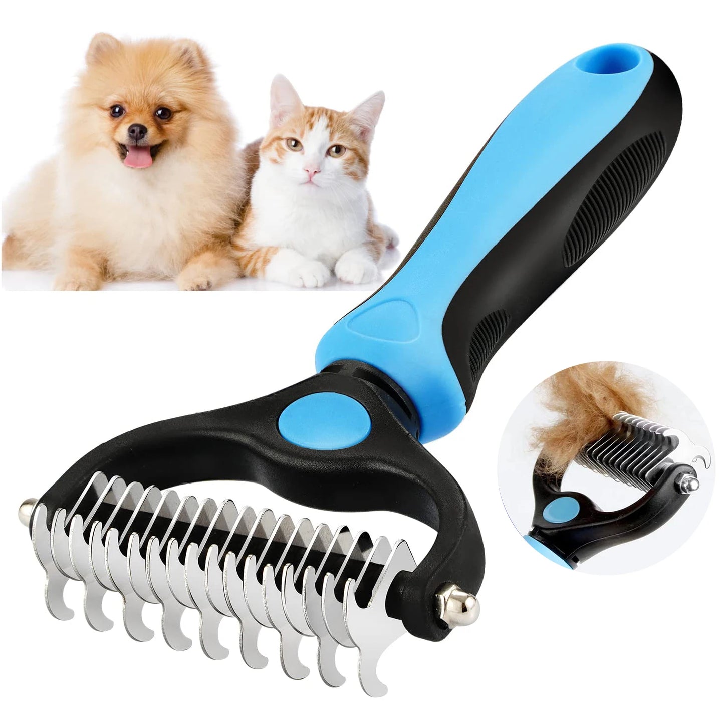 YOUSE Professional Pet Deshedding Brush For Dogs And Cats