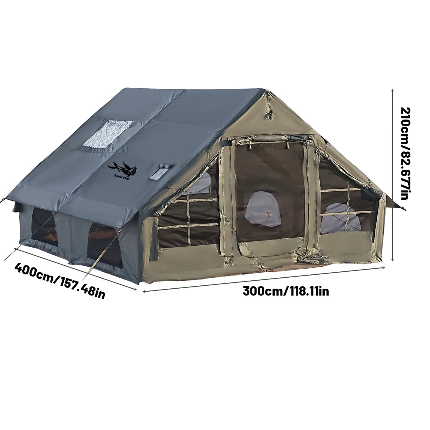 Pakicetus Inflatable Camping Tent With Quick Setup Air Frame