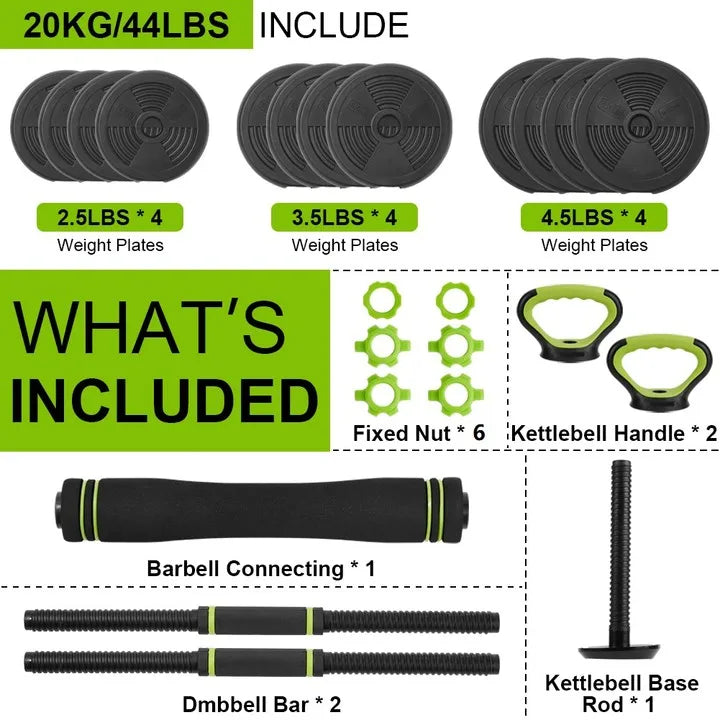 TWISTER.CK Adjustable Dumbbells 44/66/88 Lb Free Weight Set