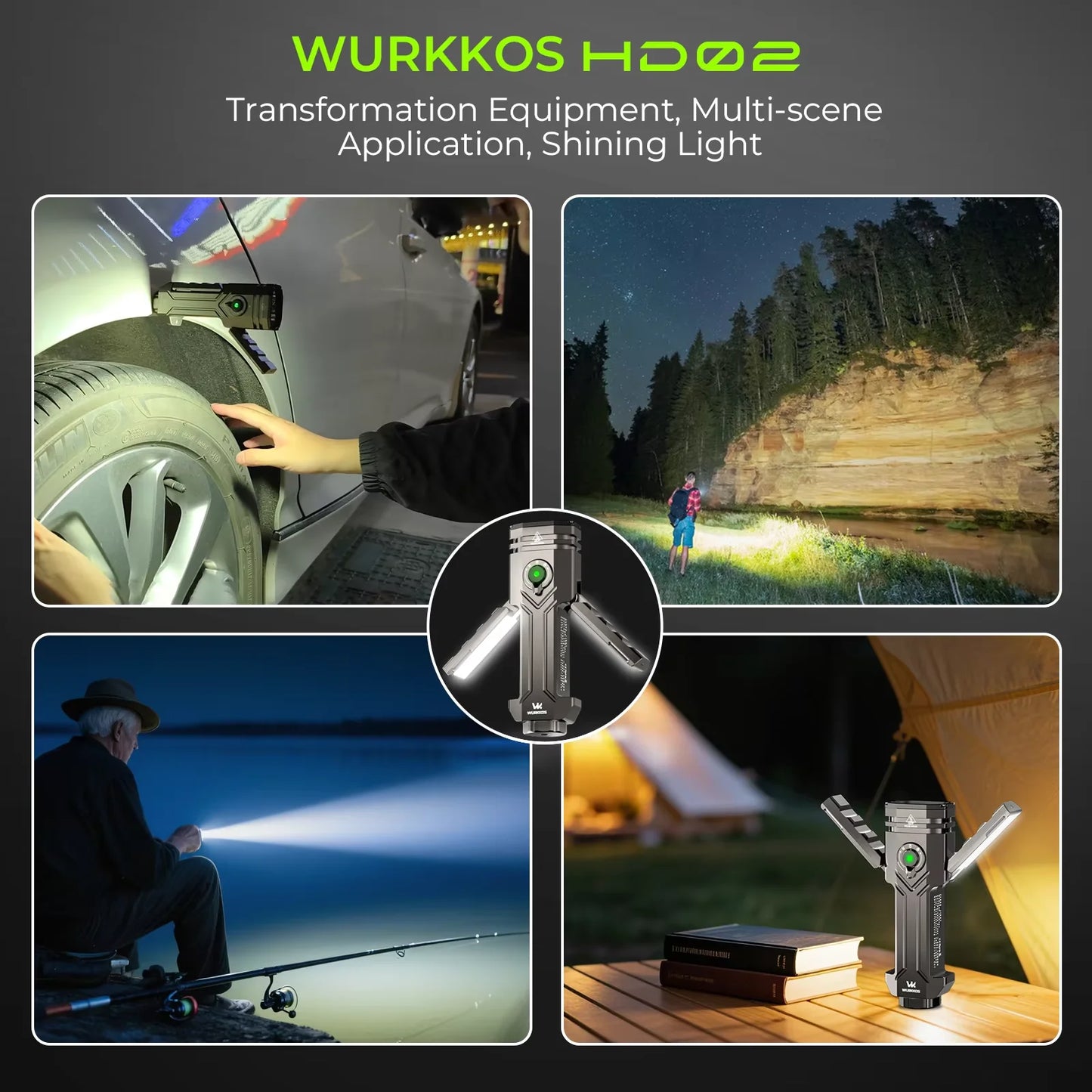 Wurkkos HD02 LED Camping Lamp For Outdoors Portable Lighting