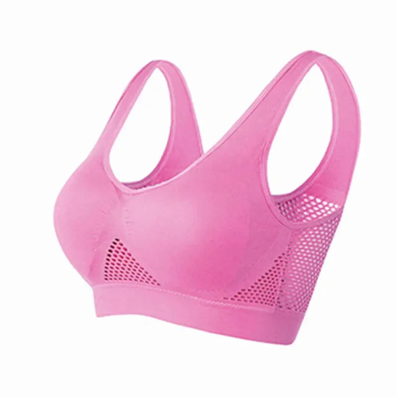Breathable Wireless Sports Bra Top Removable Pads for Women