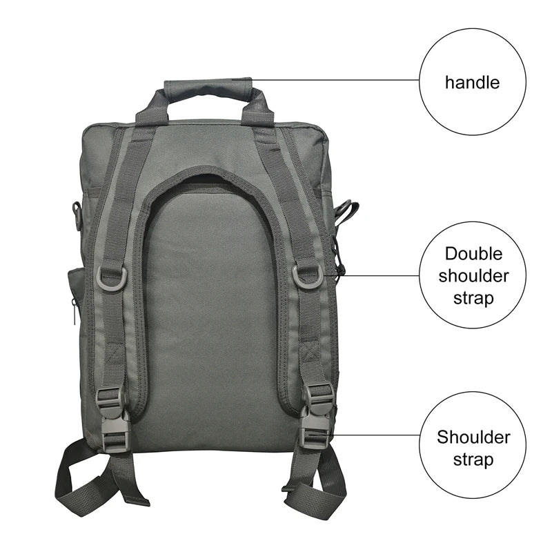 LQARMY Molle Laptop Bag Tactical Messenger Backpack For Outdoor Use