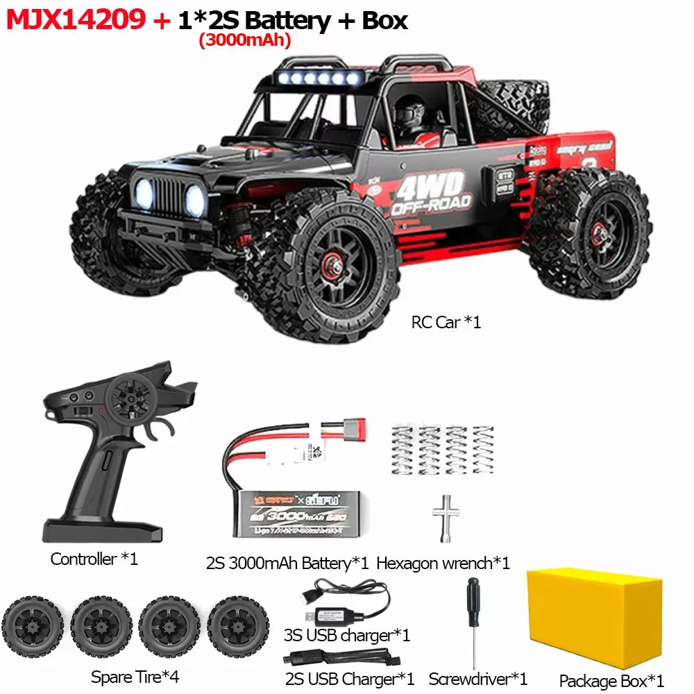 14209 Brushless RC Car 4WD Offroad Racing High Speed