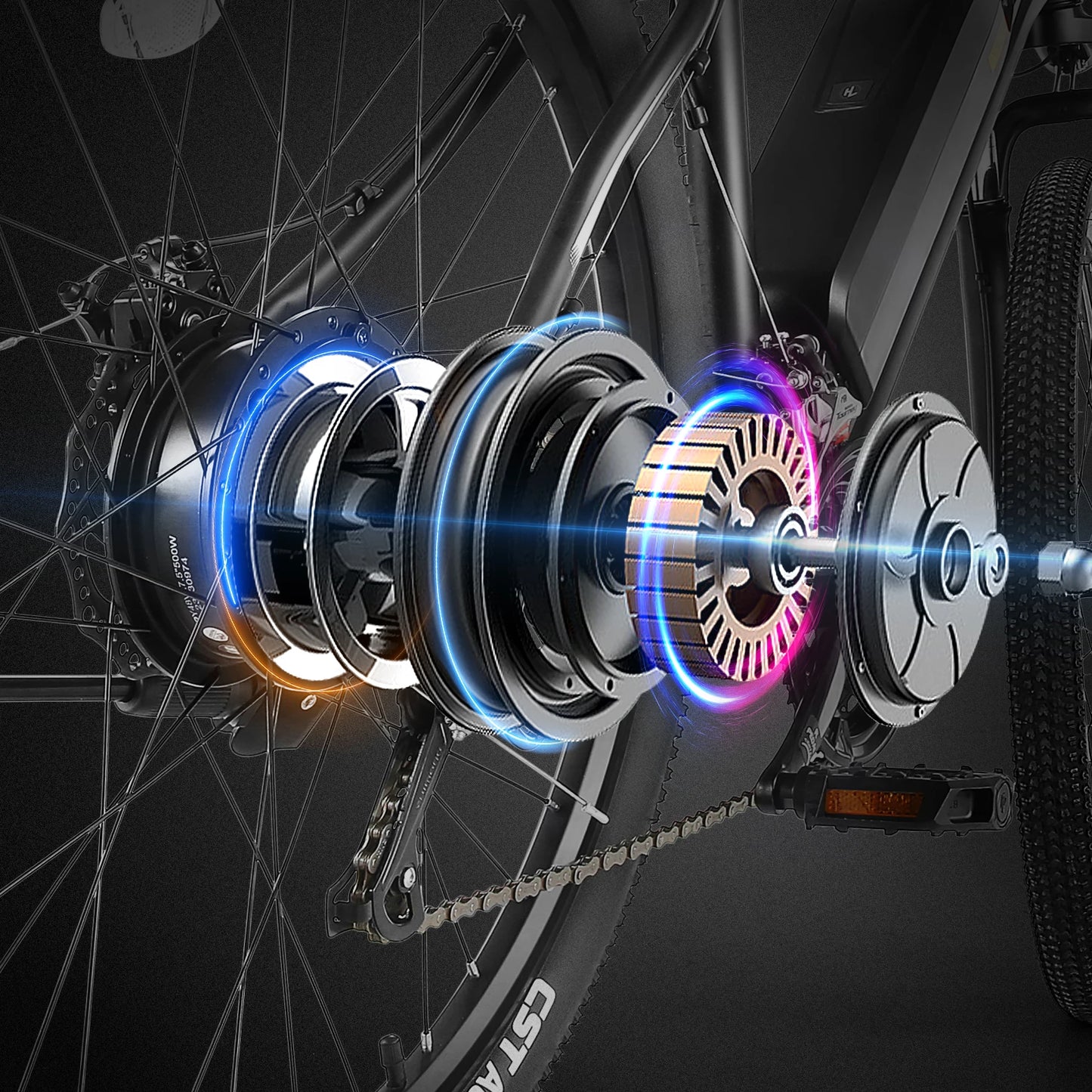 Vivi Electric Bike With Removable Battery 500W Peak Motor