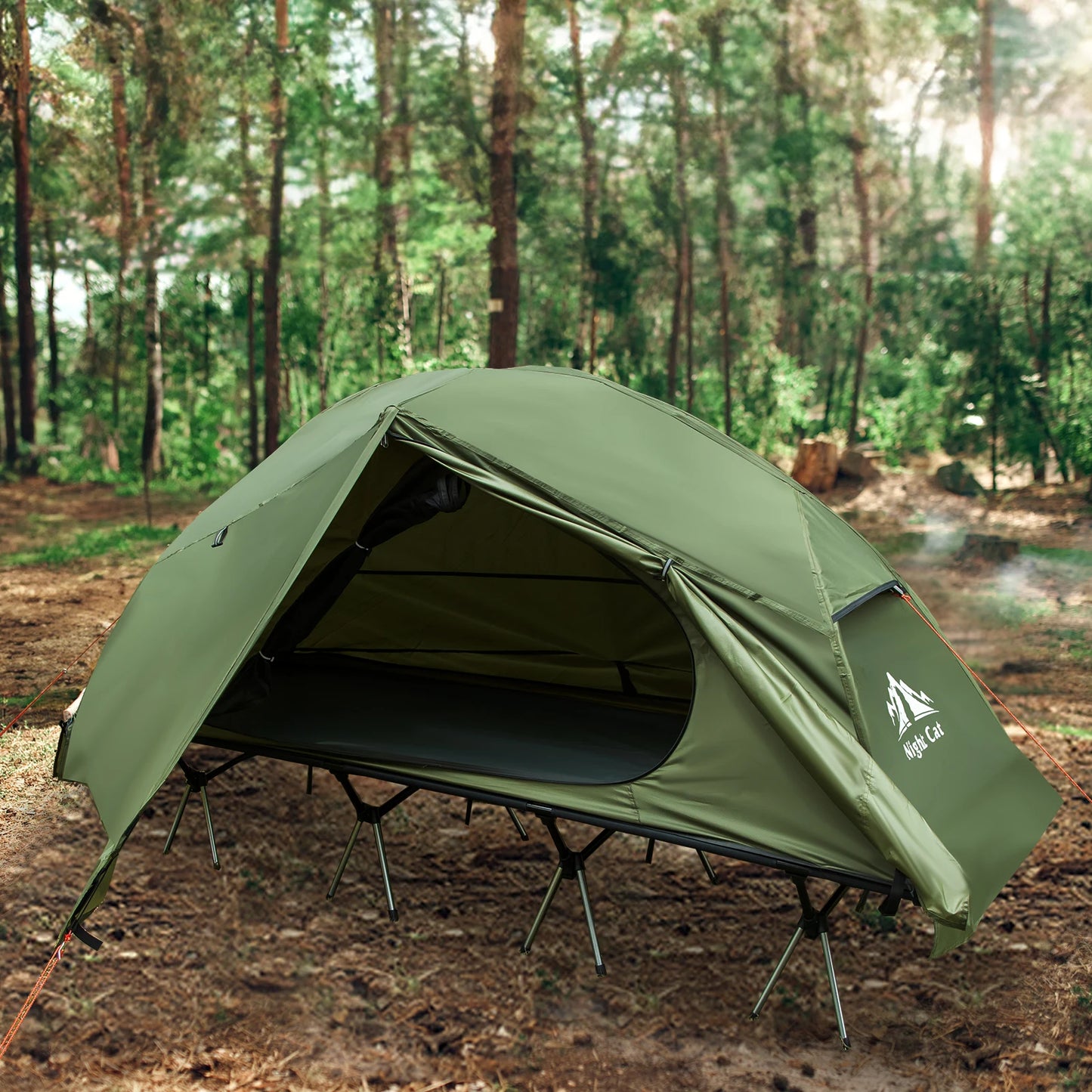 Night Cat Waterproof Camping Cot Tent Off-Ground Bed Mosquito Net