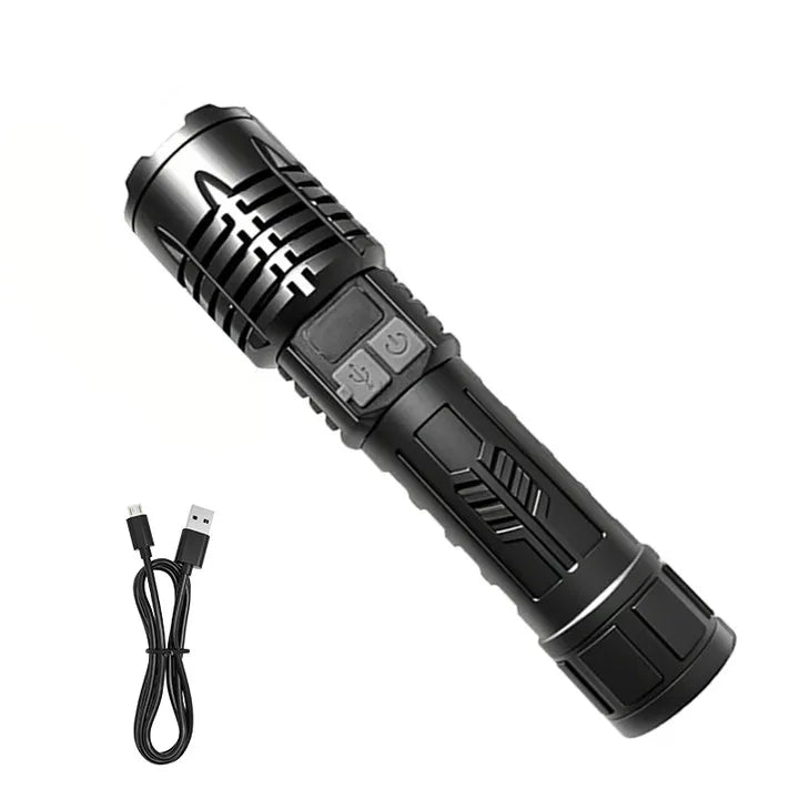 Skywolfeye Waterproof Tactical Flashlight 5 Modes Rechargeable